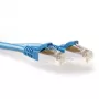 ACT Blue 1,5 metrs LSZH SFTP CAT6A komutācijas kabelis, bezsaķeres, ar RJ45 savienotājiem