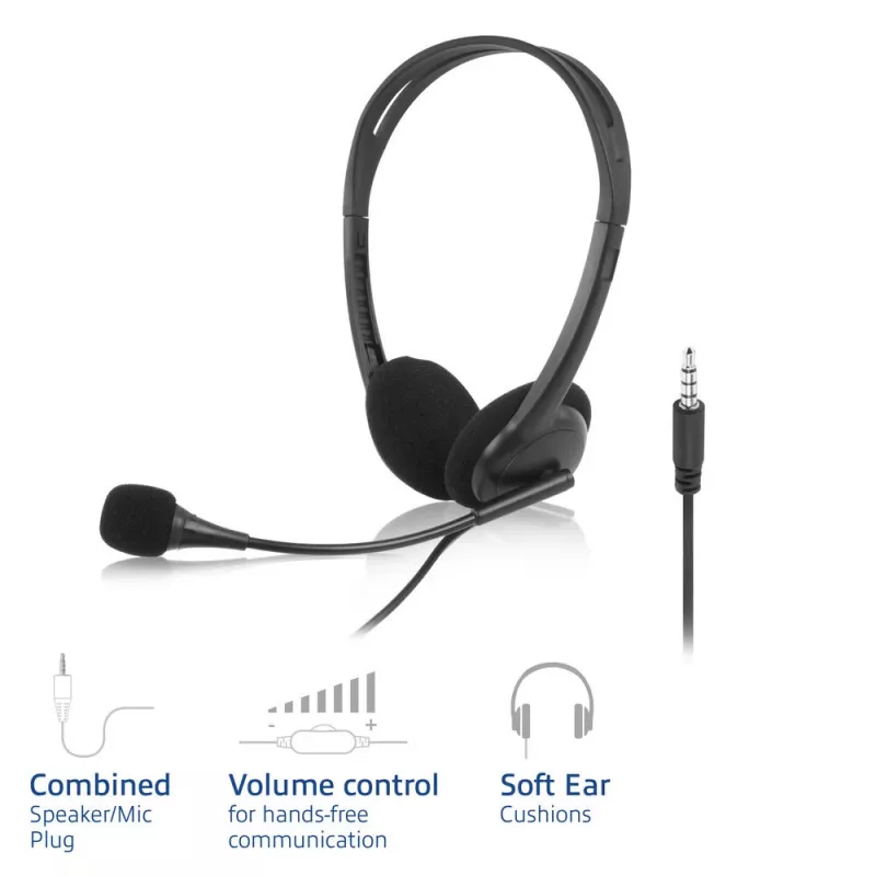 ACT austiņas ar 3,5 mm audio ligzdu
