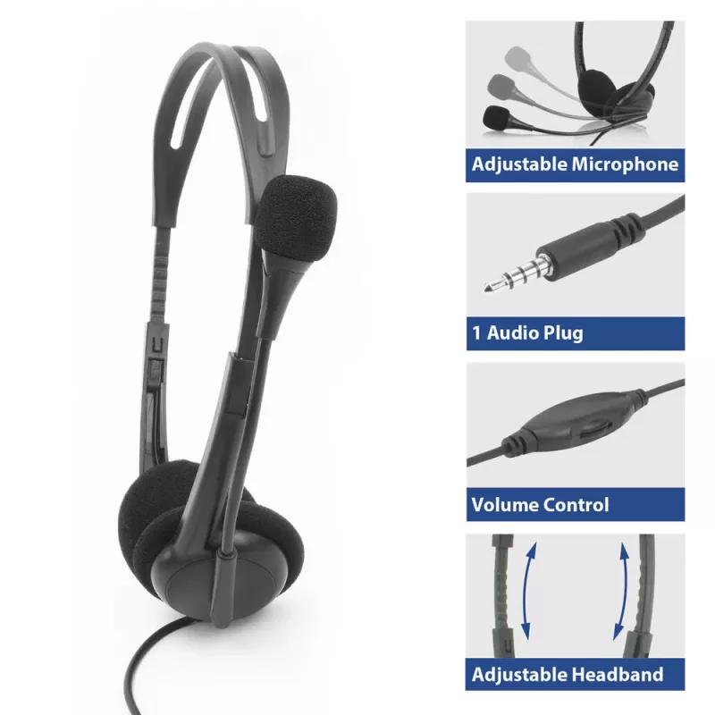 ACT austiņas ar 3,5 mm audio ligzdu