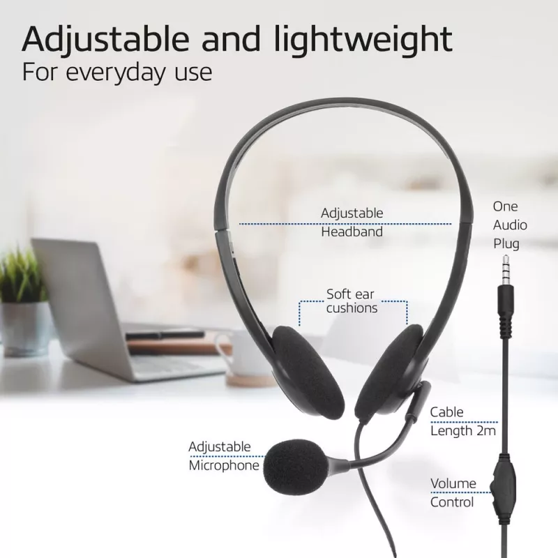 ACT austiņas ar 3,5 mm audio ligzdu