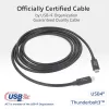 ACT USB4 20Gbps 240W USB Type-C kabelis 2m Melns USB-IF sertificēts