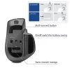 ACT AC5147 bezvadu lāzera pele — labās rokas, RF + Bluetooth, 4800 DPI, 6 pogas, pelēka