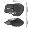 ACT AC5147 bezvadu lāzera pele — labās rokas, RF + Bluetooth, 4800 DPI, 6 pogas, pelēka