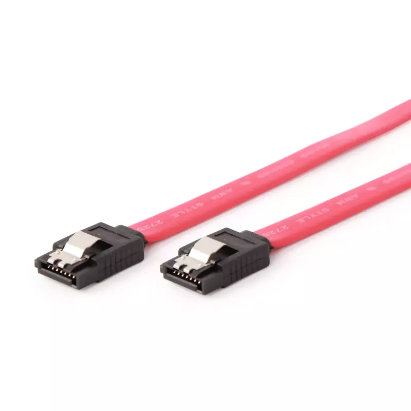 SATA kabelis Gembird CC-SATAM-DATA-XL 1m melns sarkans
