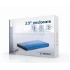 Cietā diska korpuss Gembird EE2-U3S-3-DB zils 2.5 collu
