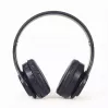 Vadu un bezvadu austiņas GEMBIRD BHP-LED-01, supra-aural, galvas lente, melnas, 0,3 m kabelis, 150 g