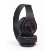 Vadu un bezvadu austiņas GEMBIRD BHP-LED-01, supra-aural, galvas lente, melnas, 0,3 m kabelis, 150 g