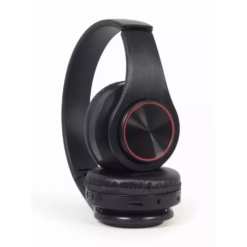 Vadu un bezvadu austiņas GEMBIRD BHP-LED-01, supra-aural, galvas lente, melnas, 0,3 m kabelis, 150 g