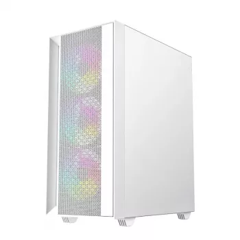 Datora korpuss Fornax 4000 ARGB, ATX, balts