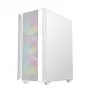 Datora korpuss Fornax 4000 ARGB, ATX, balts