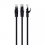 Tīkla kabelis Gembird PP6U-1.5M/BK RJ-45 Cat6 1,5 m Melns