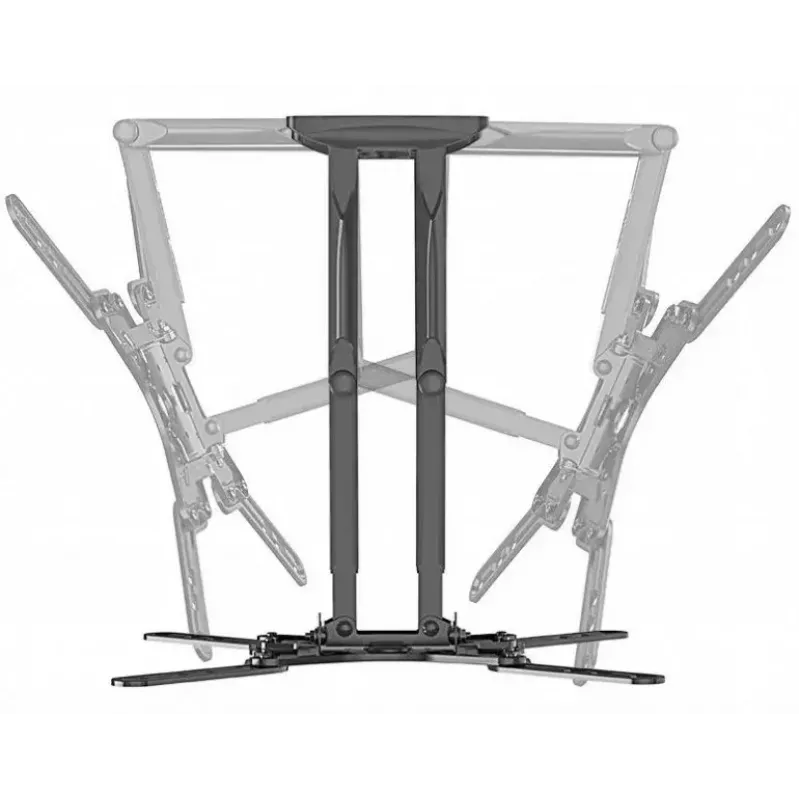 TV sienas stiprinājums Gembird WM-60ST-01 32–60 collu televizoriem, VESA 100x100–400x400, līdz 36,4 kg, noliekšana -2°–10°, attālums no sienas 4,2–45,2 cm, melns