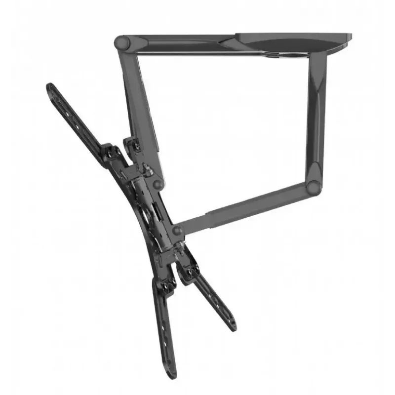 TV sienas stiprinājums Gembird WM-60ST-01 32–60 collu televizoriem, VESA 100x100–400x400, līdz 36,4 kg, noliekšana -2°–10°, attālums no sienas 4,2–45,2 cm, melns