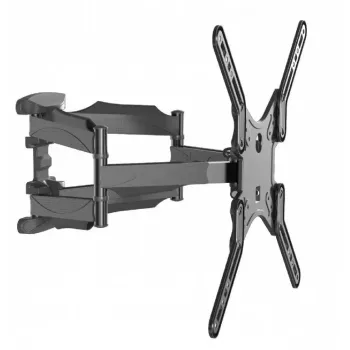TV sienas stiprinājums Gembird WM-60ST-01 32–60 collu televizoriem, VESA 100x100–400x400, līdz 36,4 kg, noliekšana -2°–10°, attālums no sienas 4,2–45,2 cm, melns
