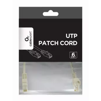 Patch vads GEMBIRD PP6U-CU-0.5M RJ45 Cat.6 0.5m pelēks