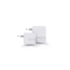 Pārnēsājams 140 W GaN ceļojumu lādētājs Xtorm XVC2140 ar 3 × USB-C PD pieslēgvietām un 2 m USB‑C kabeli, balts