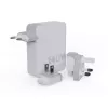 Pārnēsājams 140 W GaN ceļojumu lādētājs Xtorm XVC2140 ar 3 × USB-C PD pieslēgvietām un 2 m USB‑C kabeli, balts