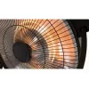 Halogēnā elektriskā telpas apsilde SUNRED Retro, 2100/900 W, iekštelpu grīdas lietošanai, apsilda līdz 17 m², melna/brūna