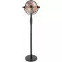 Halogēnā elektriskā telpas apsilde SUNRED Retro, 2100/900 W, iekštelpu grīdas lietošanai, apsilda līdz 17 m², melna/brūna