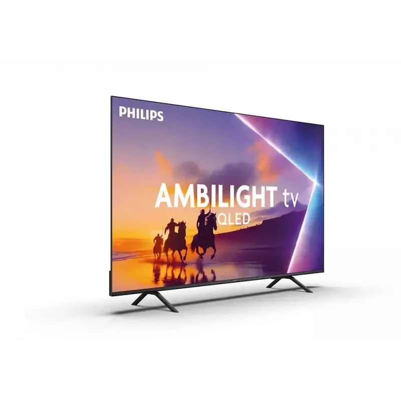 TV Philips 55PUS8450 55 collas (139,7 cm) QLED 4K Ultra HD viedtelevizors, Titan OS, Wi‑Fi, melns