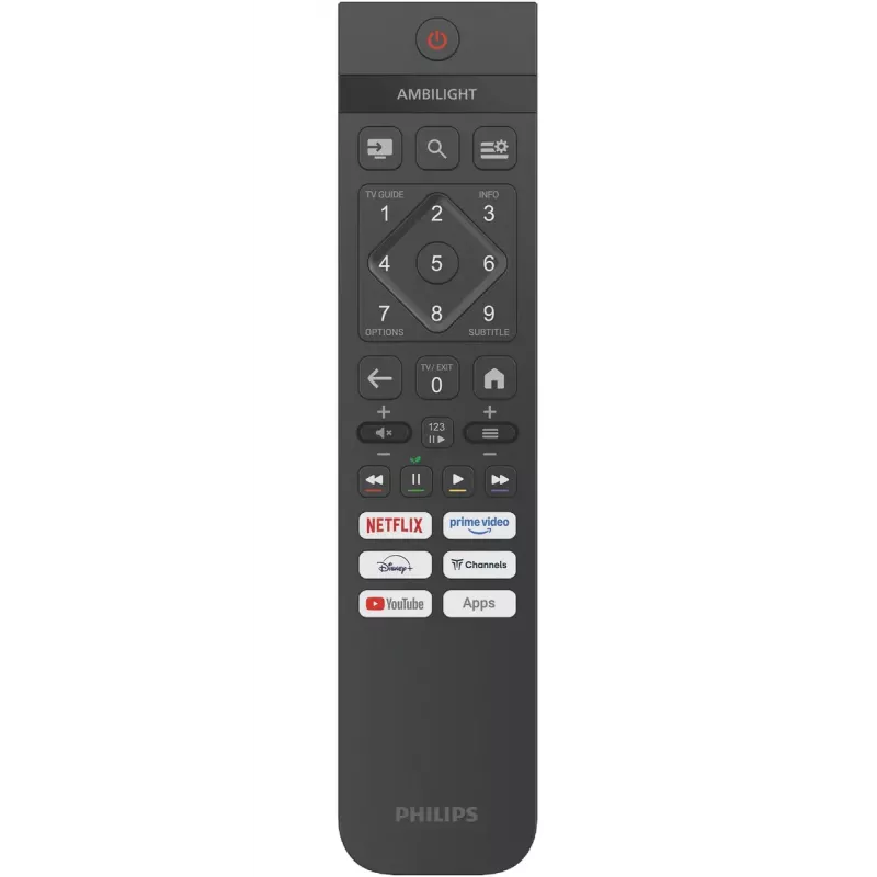 TV Philips 55PUS8450 55 collas (139,7 cm) QLED 4K Ultra HD viedtelevizors, Titan OS, Wi‑Fi, melns