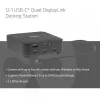 USB-C Quad DisplayLink dokstacija CLUB 3D CSV-2542 — 2× DisplayPort 8K60Hz, 2× HDMI 4K60Hz, PD 100W, 2.5G Ethernet
