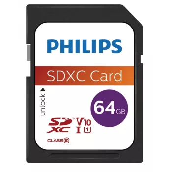 Philips 64 GB SDXC UHS-I FM64SD55B zibatmiņas karte
