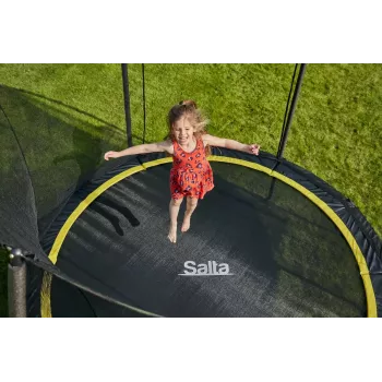 Virs zemes batuts Salta Comfort Round, 54 atsperes, maks. 120 kg, 3 kājas, drošības tīkls, ārā