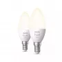 Viedā spuldze Philips Hue balta Candle E14 Bluetooth Zigbee 2 gab.