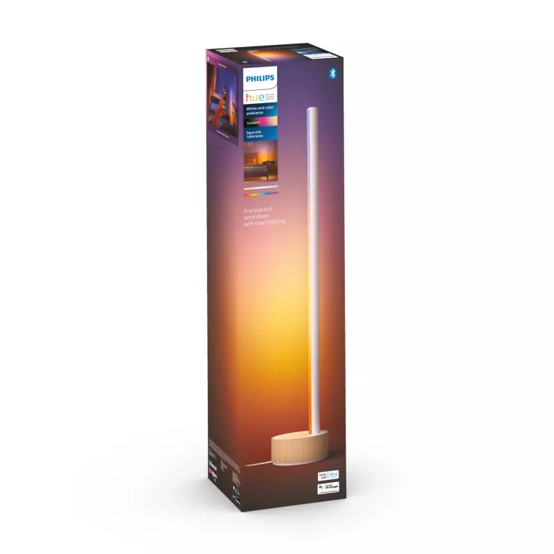 Philips Hue balta and colour ambience Signe gradienta galda lampa
