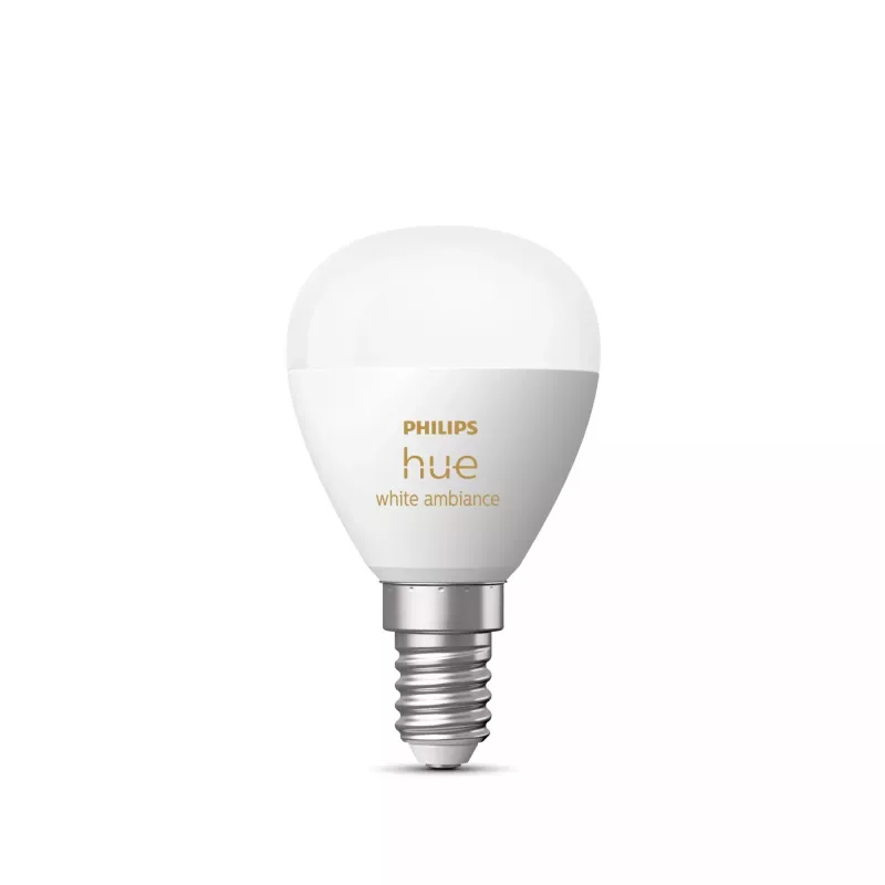 Philips Hue balta ambience Lustre – E14 viedā spuldze, Viedā spuldze, Bluetooth/Zigbee, Balta, LED, E14, P45