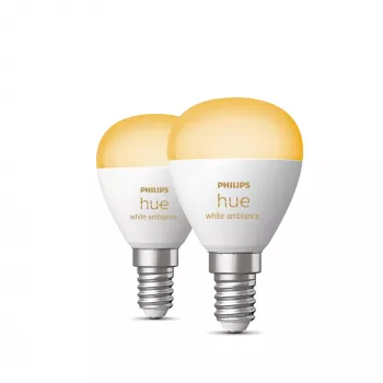 Philips Hue balta ambience Lustre – E14 viedspuldze – (2 gab.)