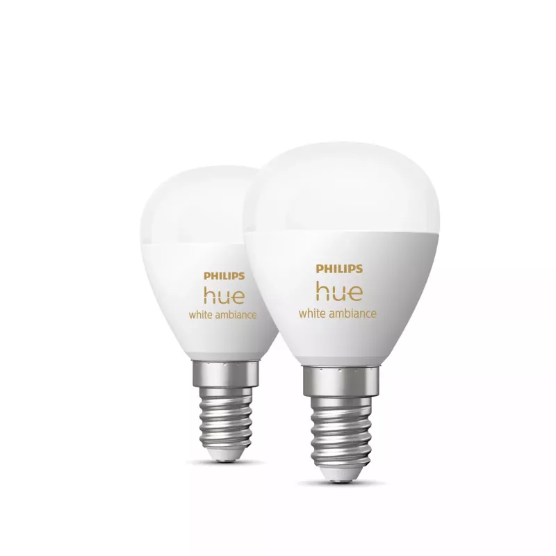 Philips Hue balta ambience Lustre – E14 viedspuldze – (2 gab.)