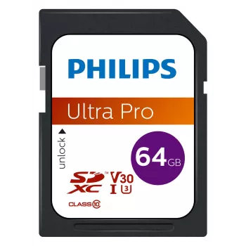 Zibatmiņa Philips 64 GB SDXC UHS-I Class 10 FM64SD65B