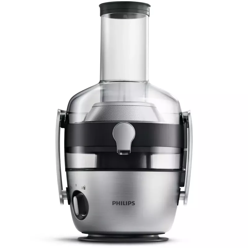 Sulu spiede Philips Avance Collection HR1922/21 — 1200 W, metāliska, SAN krūze, 2 ātrumi, 8 cm padeves caurule