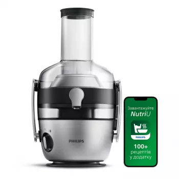 Sulu spiede Philips Avance Collection HR1922/21 — 1200 W, metāliska, SAN krūze, 2 ātrumi, 8 cm padeves caurule