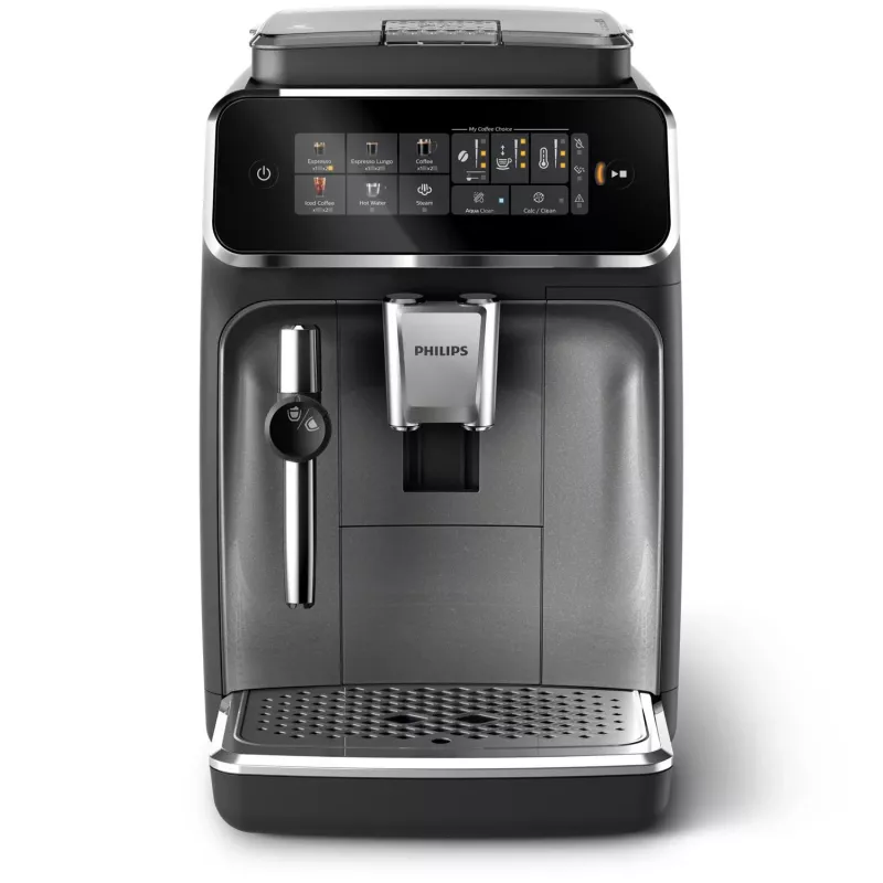 Espresso automāts Philips EP3329/70 — pilnībā automātisks, 1,8 L ūdens tvertne, iebūvēta dzirnaviņas, 2 iztekas, 1500 W