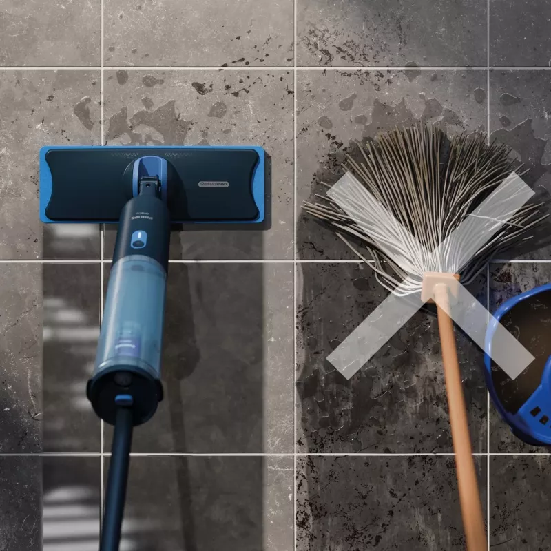 Elektriskais sūkļa uzgalis Philips XV3101/01 ar bateriju Slapjš Bez maisa Zils 1,2 Ah