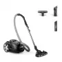 Cilindriskais putekļsūcējs Philips 8000 sērija XD8122/10 — 900 W, 4 L putekļu maiss, HEPA filtrs, melns