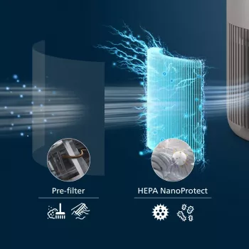 Philips AC0921/14 gaisa attīrītājs 65 m² 49 dB 21 W Bēšs