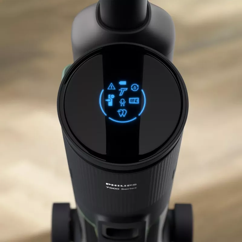 Philips 7000 sērija XW7263/11 putekļsūcējs/elektriskā slota 2-in-1 putekļsūcējs Baterija Sausā un mitrā tīrīšana Bez maisiņa 0,45 L 160 W Melna