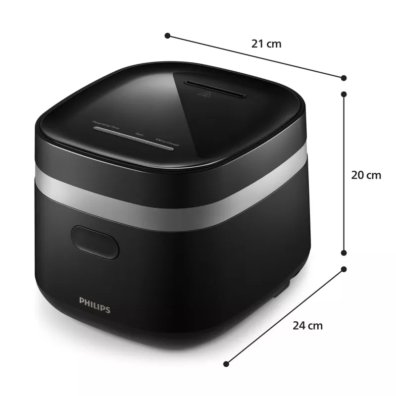 Philips 3000 sērija HD3090/80 elektriskā spiediena katls Melns 436 W