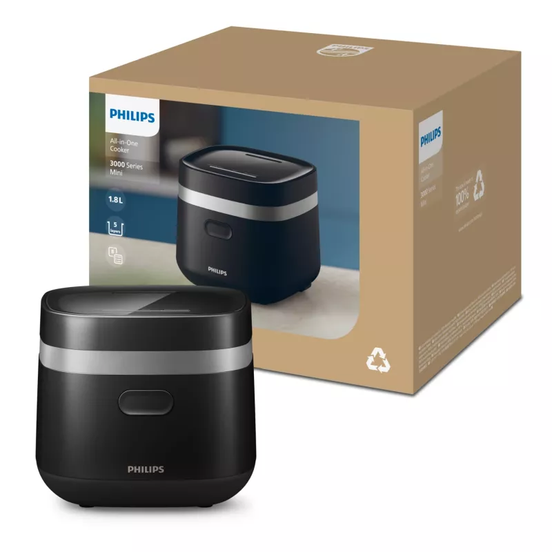 Philips 3000 sērija HD3090/80 elektriskā spiediena katls Melns 436 W