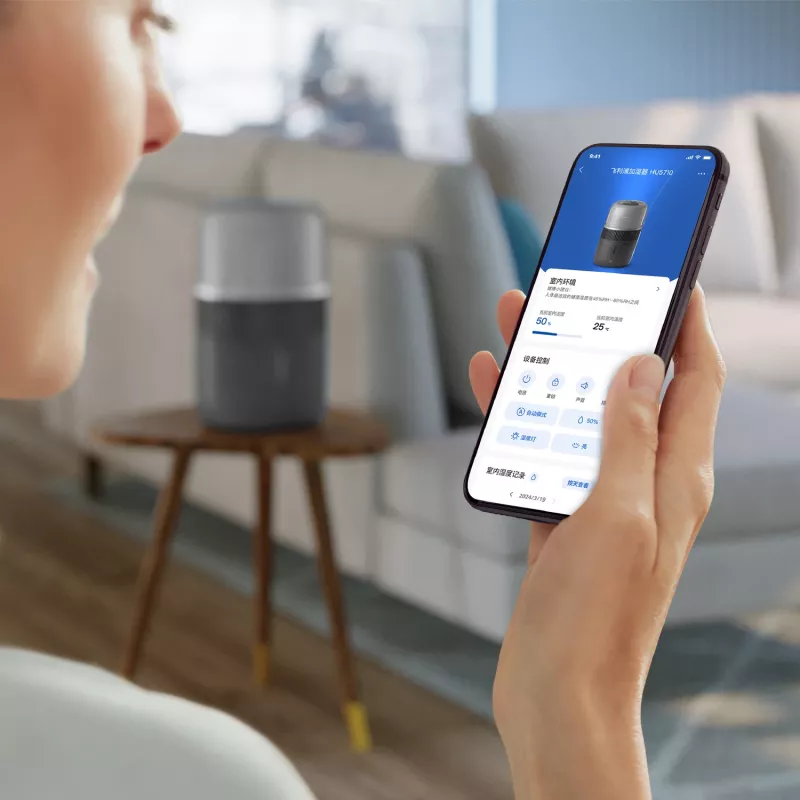Mitrinātājs Philips 5000 sērija HU5710/03 – tvaika mitrinātājs, 4,5 L, grafīta