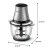 Philips 3000 series HR1503/00 elektriskais virtuves kombains 2 L 500 W nerūsējošais tērauds