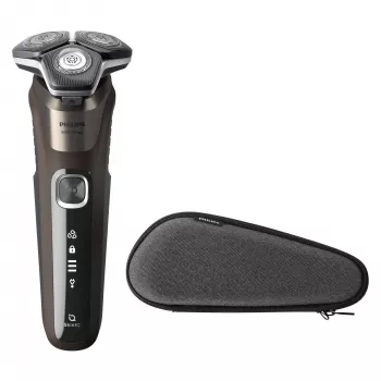 Philips SHAVER Series 5000 S5886/30 vīriešu skuveklis Rotācijas skuveklis Trimeris Melns, Brūns