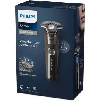 Philips SHAVER Series 5000 S5886/30 vīriešu skuveklis Rotācijas skuveklis Trimeris Melns, Brūns