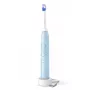 Philips Series 6100 HX7406/01 Uzlādējamā zobu suka, Pieaugušajiem, Skaņas zobu suka, Ikdienas kopšana, Jutīgiem zobiem, 62000 kustības minūtē, Zila, 2 min, 4 x 30 s