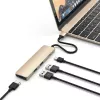 Klēpjdatora dokstacija Satechi ST-CMAG USB 3.2 Gen 1 Type-C zelta krāsā