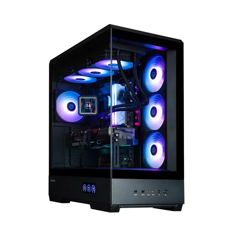 PC Case Zalman P50 DS Melns Midi Tower
